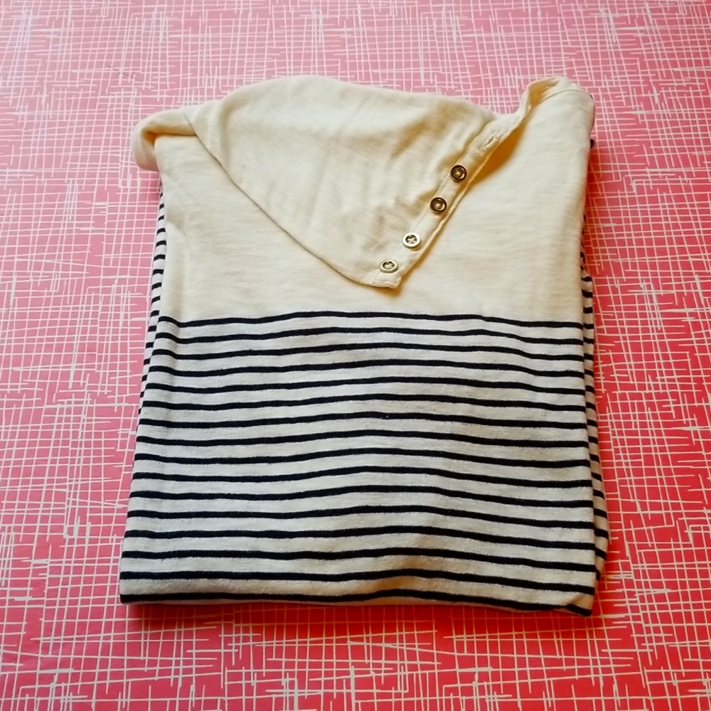 J. Crew Button Shoulder Knit Turtleneck